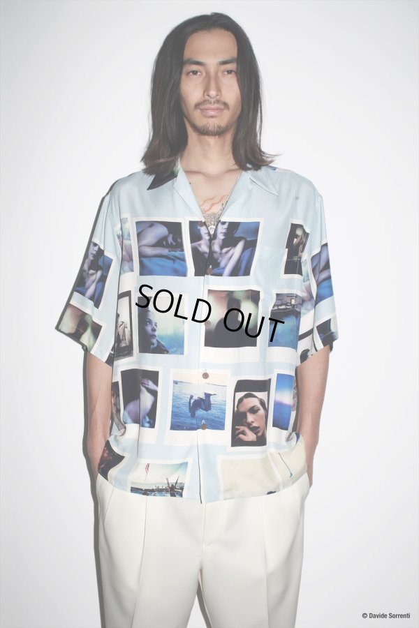 画像2: WACKO MARIA/DAVIDE SORRENTI / HAWAIIAN SHIRT（BLUE）［ハワイアンシャツ-23春夏］