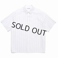 WACKO MARIA/SOKTAS / STRIPED REGULAR COLLAR SHIRT（BROWN）［ストライプレギュラーカラーシャツ-23春夏］