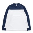 画像1: RATS/CROSS CUT LS TEE（BLUE）［クロスカット長袖T-23春夏］ (1)