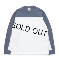 RATS/CROSS CUT LS TEE（BLUE）［クロスカット長袖T-23春夏］