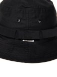 画像3: COOTIE PRODUCTIONS/Back Satin Boonie Bucket Hat（Black）［ブーニーバケットハット-23春夏］ (3)