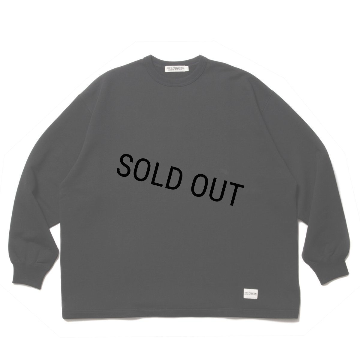 画像1: COOTIE PRODUCTIONS/Inlay Sweat L/S Tee（Black）［インレイスウェット長袖T-23春夏］ (1)