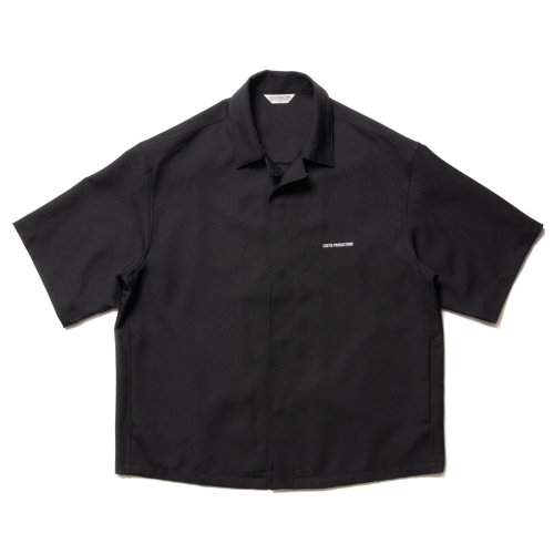 他の写真1: COOTIE PRODUCTIONS/Polyester Twill Fly Front S/S Shirt（Black）［ポリエステルツイルフライフロントシャツ-23春夏］