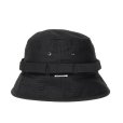 画像2: COOTIE PRODUCTIONS/Back Satin Boonie Bucket Hat（Black）［ブーニーバケットハット-23春夏］ (2)