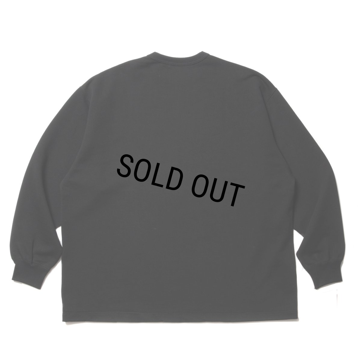 画像2: COOTIE PRODUCTIONS/Inlay Sweat L/S Tee（Black）［インレイスウェット長袖T-23春夏］ (2)