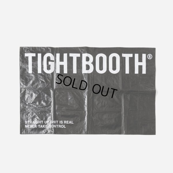 画像1: TIGHTBOOTH/LOGO LEISURE SHEET（Black） 【30%OFF】［ロゴレジャーシート-23春夏］