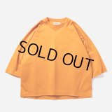 【50%OFF】TIGHTBOOTH/C PONTE 3/4 SLEEVE T-SHIRT（Orange）［コットンポンチ7分袖T-23春夏］