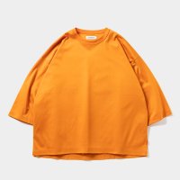 TIGHTBOOTH/C PONTE 3/4 SLEEVE T-SHIRT（Orange） 【30%OFF】［コットンポンチ7分袖T-23春夏］