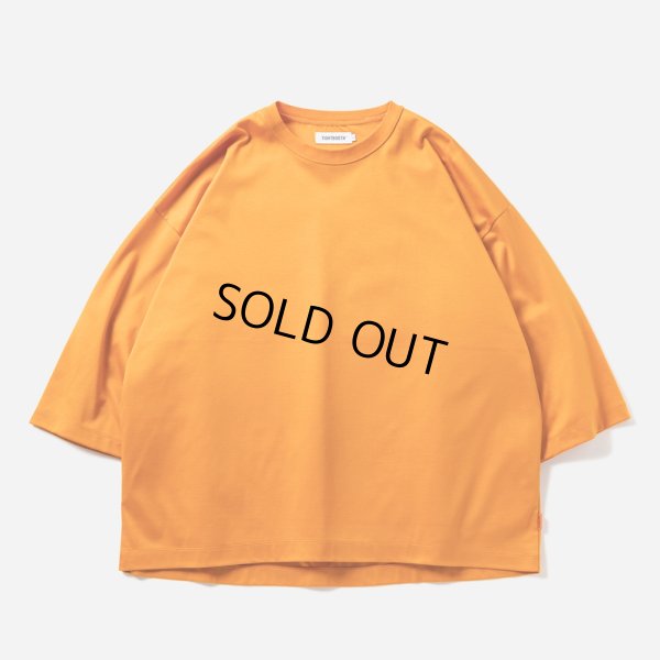 画像1: 【50%OFF】TIGHTBOOTH/C PONTE 3/4 SLEEVE T-SHIRT（Orange）［コットンポンチ7分袖T-23春夏］