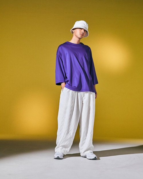 他の写真3: TIGHTBOOTH/C PONTE 3/4 SLEEVE T-SHIRT（Purple） 【30%OFF】［コットンポンチ7分袖T-23春夏］