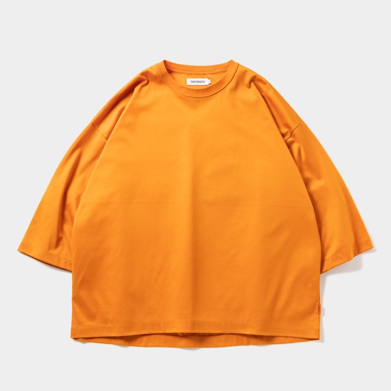 画像1: 【50%OFF】TIGHTBOOTH/C PONTE 3/4 SLEEVE T-SHIRT（Orange）［コットンポンチ7分袖T-23春夏］