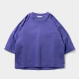 画像1: TIGHTBOOTH/C PONTE 3/4 SLEEVE T-SHIRT（Purple） 【30%OFF】［コットンポンチ7分袖T-23春夏］ (1)