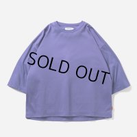 TIGHTBOOTH/C PONTE 3/4 SLEEVE T-SHIRT（Purple） 【30%OFF】［コットンポンチ7分袖T-23春夏］
