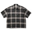 画像1: COOTIE PRODUCTIONS/R/C Ombre Check S/S Shirt（Black）［オンブレチェックシャツ-23春夏］ (1)