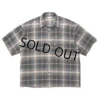 COOTIE PRODUCTIONS/R/C Ombre Check S/S Shirt（Black）［オンブレチェックシャツ-23春夏］