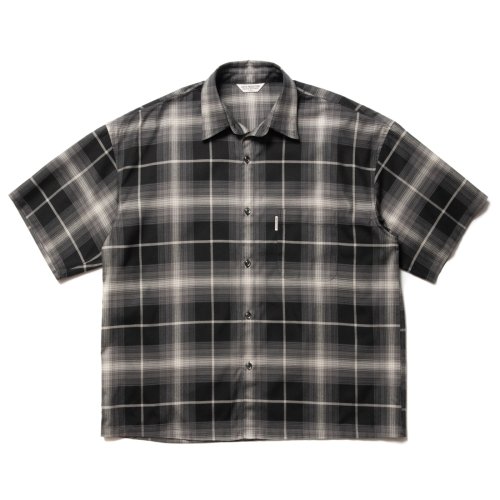 他の写真1: COOTIE PRODUCTIONS/R/C Ombre Check S/S Shirt（Black）［オンブレチェックシャツ-23春夏］