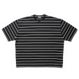 画像1: COOTIE PRODUCTIONS/Supima Border Oversized S/S Tee（Black）［ボーダーオーバーサイズT-23春夏］ (1)