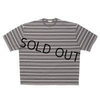 COOTIE PRODUCTIONS/Supima Border Oversized S/S Tee（Brown）［ボーダーオーバーサイズT-23春夏］