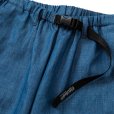 画像3: CALEE/C/L Embroidery wide silhouette easy trousers（Indigo blue）［イージートラウザース-23春夏］ (3)