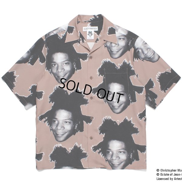 画像1: WACKO MARIA/JEAN-MICHEL BASQUIAT / HAWAIIAN SHIRT（BROWN）［ハワイアンシャツ-23春夏］