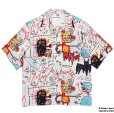 画像1: WACKO MARIA/JEAN-MICHEL BASQUIAT / HAWAIIAN SHIRT（ONE）［ハワイアンシャツ-23春夏］ (1)