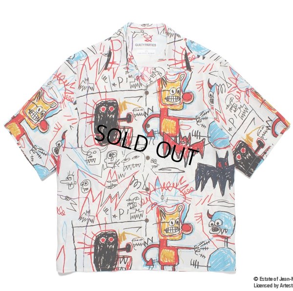 画像1: WACKO MARIA/JEAN-MICHEL BASQUIAT / HAWAIIAN SHIRT（ONE）［ハワイアンシャツ-23春夏］