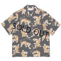 WACKO MARIA/TIM LEHI / HAWAIIAN SHIRT（BLACK）［ハワイアンシャツ-23春夏］