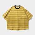 画像1: TIGHTBOOTH/DRY BORDER T-SHIRT（Yellow）［ドライボーダーT-23春夏］ (1)