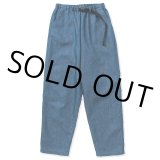 CALEE/C/L Embroidery wide silhouette easy trousers（Indigo blue） 【40%OFF】［イージートラウザース-23春夏］