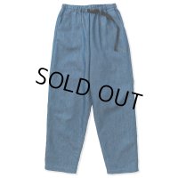 CALEE/C/L Embroidery wide silhouette easy trousers（Indigo blue） 【40%OFF】［イージートラウザース-23春夏］