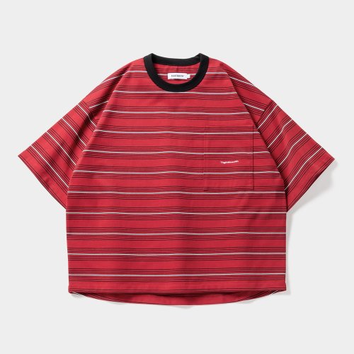 他の写真1: TIGHTBOOTH/DRY BORDER T-SHIRT（Red） 【30%OFF】［ドライボーダーT-23春夏］