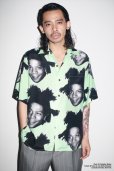 画像2: WACKO MARIA/JEAN-MICHEL BASQUIAT / HAWAIIAN SHIRT（GRAY）［ハワイアンシャツ-23春夏］ (2)