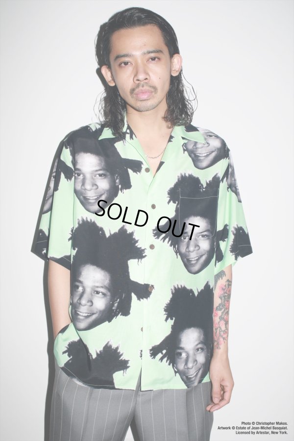 画像2: WACKO MARIA/JEAN-MICHEL BASQUIAT / HAWAIIAN SHIRT（GRAY）［ハワイアンシャツ-23春夏］