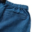 画像7: CALEE/C/L Embroidery wide silhouette easy trousers（Indigo blue）［イージートラウザース-23春夏］