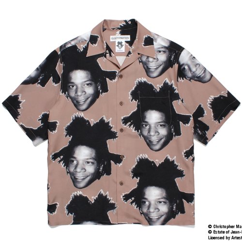 他の写真1: WACKO MARIA/JEAN-MICHEL BASQUIAT / HAWAIIAN SHIRT（BROWN）［ハワイアンシャツ-23春夏］