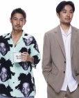 画像3: WACKO MARIA/JEAN-MICHEL BASQUIAT / HAWAIIAN SHIRT（MINT）［ハワイアンシャツ-23春夏］ (3)