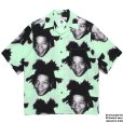 画像1: WACKO MARIA/JEAN-MICHEL BASQUIAT / HAWAIIAN SHIRT（MINT）［ハワイアンシャツ-23春夏］ (1)