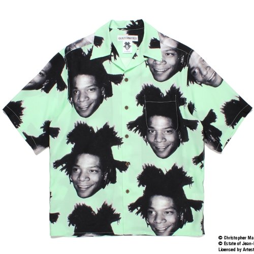 他の写真1: WACKO MARIA/JEAN-MICHEL BASQUIAT / HAWAIIAN SHIRT（MINT）［ハワイアンシャツ-23春夏］