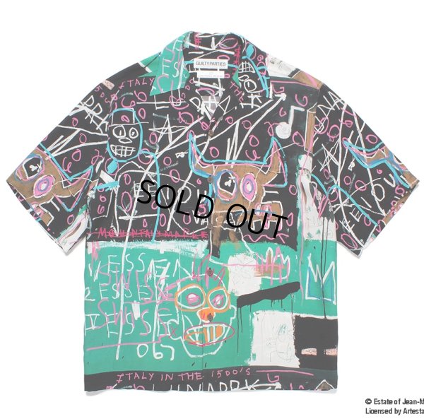 画像1: WACKO MARIA/JEAN-MICHEL BASQUIAT / HAWAIIAN SHIRT（ONE）［ハワイアンシャツ-23春夏］