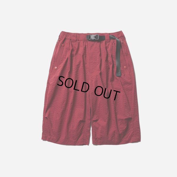 画像1: TIGHTBOOTH/STRIPE SEERSUCKER BIG SHORTS（Red） 【30%OFF】［シアサッカービッグショーツ-23春夏］
