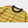 画像2: TIGHTBOOTH/DRY BORDER T-SHIRT（Yellow）［ドライボーダーT-23春夏］ (2)