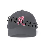 RATS/DAD CAP LETTERED（BLACK/RED）［ダッドキャップ-23春夏］