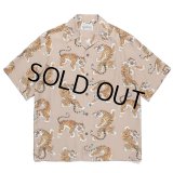 WACKO MARIA/TIM LEHI / HAWAIIAN SHIRT（BROWN）［ハワイアンシャツ-23春夏］