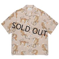 WACKO MARIA/TIM LEHI / HAWAIIAN SHIRT（BROWN）［ハワイアンシャツ-23春夏］