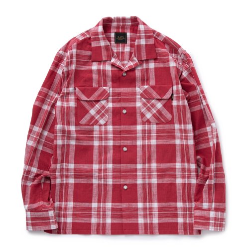 他の写真1: RATS/COTTON CHECK SHIRT（RED CHECK）［コットンチェックシャツ-23春夏］