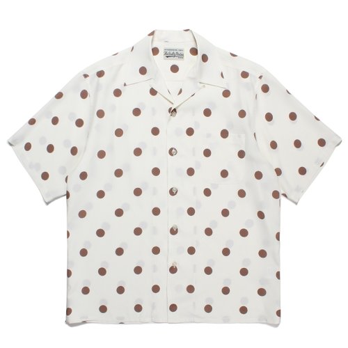 他の写真1: WACKO MARIA/DOTS OPEN COLLAR SHIRT（WHITE）［ドットオープンカラーシャツ-23春夏］