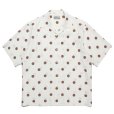 画像1: WACKO MARIA/DOTS OPEN COLLAR SHIRT（WHITE）［ドットオープンカラーシャツ-23春夏］ (1)