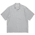 画像1: WACKO MARIA/SMALL DOTS OPEN COLLAR SHIRT（GRAY）［スモールドットオープンカラーシャツ-23春夏］ (1)