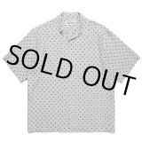WACKO MARIA/SMALL DOTS OPEN COLLAR SHIRT（GRAY）［スモールドットオープンカラーシャツ-23春夏］