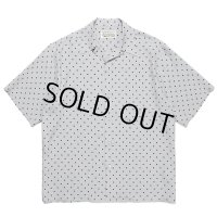 WACKO MARIA/SMALL DOTS OPEN COLLAR SHIRT（GRAY）［スモールドットオープンカラーシャツ-23春夏］